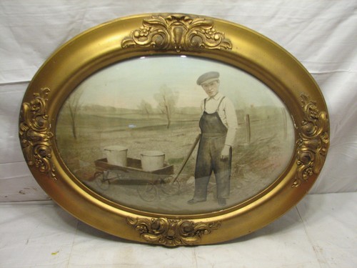 Antique photo boy wagon - antique, w/wagon