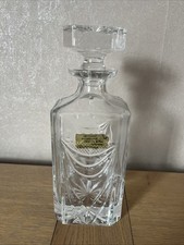 Carafe en Cristal Taillé Main Artisanat de Lorraine Années 70