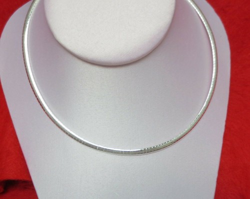 Collier omega plaqué argent - plaqué,