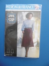 PATRON DE FRANCE - JUPE EN CREPE - TAILLES 40/44/48 - COUTURE - NON OUVERT