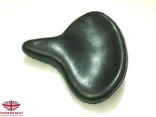 ADAPTÉ POUR HARLEY WLA WLC VL UL EL WL KNUCKLEHEAD CUIR SOLO SEAT FLATHEAD...