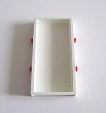 Mur Blanc & Attache Rouge Pour Étagère Playmobil