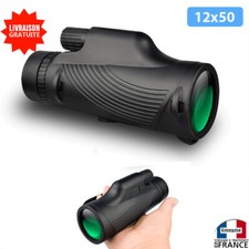 Petite paire de jumelles monoculaire de poche compactes légère puissantes 12x50