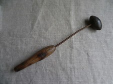 FER À COQUE ANCIEN - À BOUILLONNÉS - DENTELLE - ART POPULAIRE - 29 cm