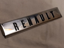 ancien logo monogramme calandre RENAULT 10 / R 10  métal 195 x 36 mm