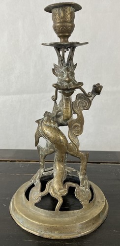 Ancien bougeoir décor de - ancien,