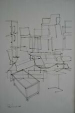 PIERO LISSONI ESTAMPE DE 2001 ENCADREE ET SOUS VERRE