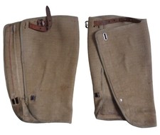 Paire de guêtres en toile officier français WW2 France 1940