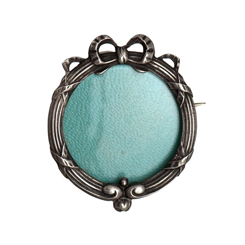 Ancienne broche porte - porte-photo, en