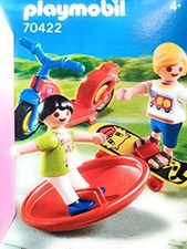 Playmobil  70422  Deux Enfants avec Skate Toupie Trottinette