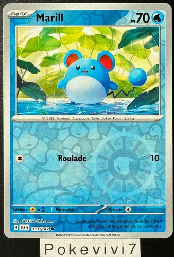 Carte pokemon marill 033 - carte,