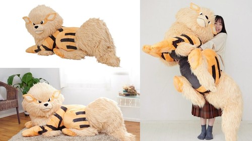 Peluche arcanine jumbo géante - peluche,