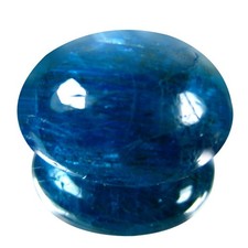 16,00 CT INCROYABLE PIERRE PRÉCIEUSE OVALE D'APATITE BLEUE 100 % NATURELLE...