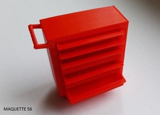 1/18 servante atelier à tiroirs amovibles garage décor diorama  maquette atelier