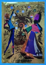 Affiche Originale de 1969 Salvador DALI Perrier Papier Métallisé Thonon Pepsi