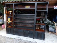 Grande bibliothèque industrielle sur mesure double face