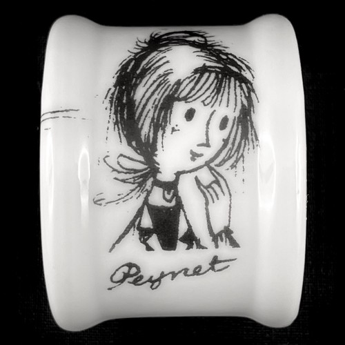 Rond serviette amoureux - rond, "amoureux