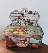 Vintage: ancienne jolie boîte à allumettes en tôle -  Déco Cuisine Rétro C78