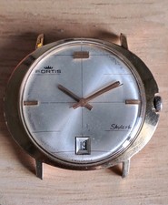 Montre automatique Fortis Skylark vintage années 60 plaqué or ETA 2532
