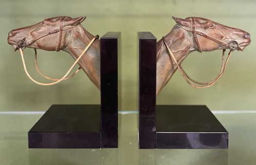 Paire serre livres cheval - serre,