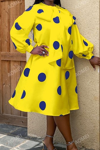 Robe pois manches - pois,