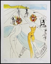 Salvador Dali Lithographie COA