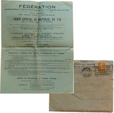 Catalogue tarif Fédération