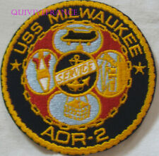 PUS524 - US NAVY USS MILWAUKEE AOR-2 MARINE  PATCH