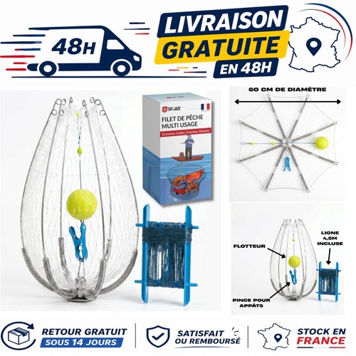 Nasse pêche pliable - 60, cm