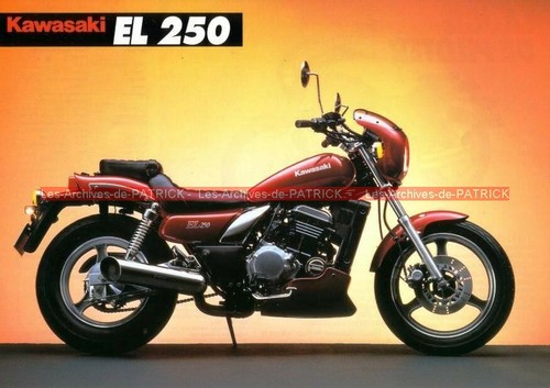 Kawasaki 250 publicité - el, e1