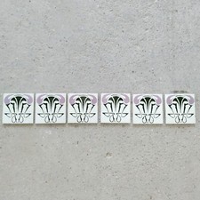 Lot De 6 Anciens Carreaux