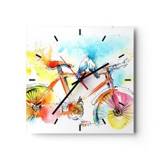 Horloge murale en verre
