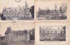 Lot de 4 cartes postales