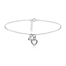 Argent Sterling Double Coeur