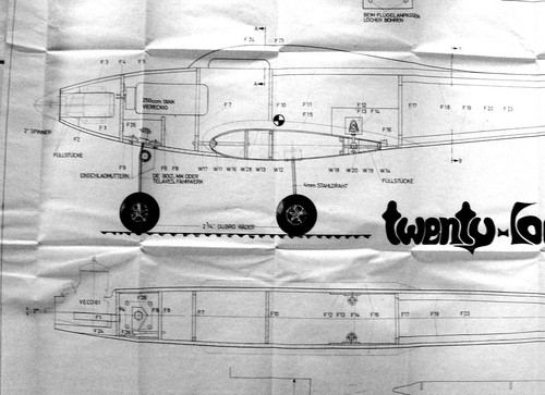 Plan avion vintage multi - avion,