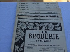 8 revues ancienne La broderie