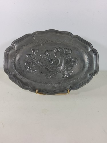 Vide poche plat oval ancien - , en
