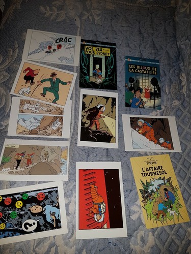 Cartes postales tintin - ,