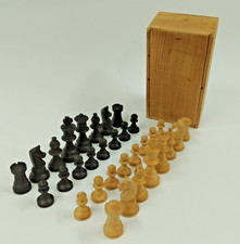 Jeu d'Échecs Complet BOIS de BUIS Style Staunton Vintage France T3