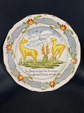 Assiette en faïence de Nevers