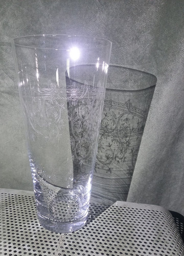 Ancien grand vase cristal - ancien,