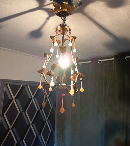 Ancien lustre plafonnier - lustre,