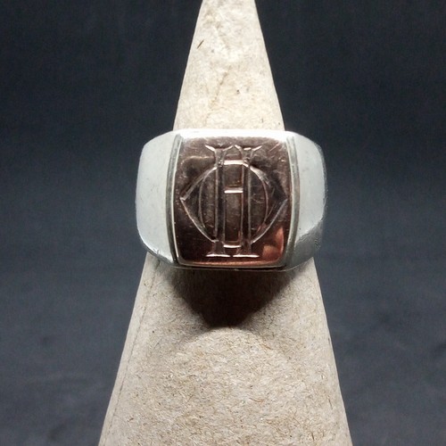 Chevalière 1930 argent - chevalière, 925