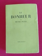Livre Le Bonheur de Henri Petit Éditions Grasset 1960