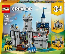 LEGO Creator 3 in 1 Medieval Horse Knight Castle 31168 Building Toy Set New Gift