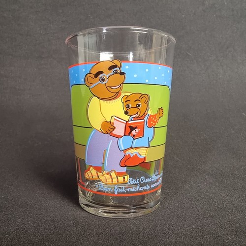 Verre petit ours brun vintage - petit,