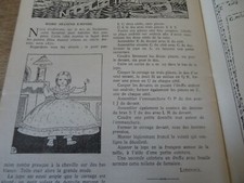 ANCIEN PATRON POUR LA POUPEE " NADALETTE ROBE SECOND EMPIRE JUIN 1934