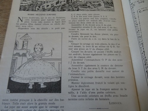 Ancien patron pour poupee - poupee, "