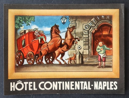 Ancienne étiquette hotel - étiquette,