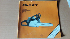 STIHL 017 tronçonneuse : notice d'emploi